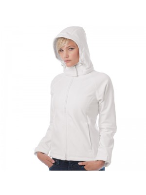 Plain Hooded softshell /women B&C